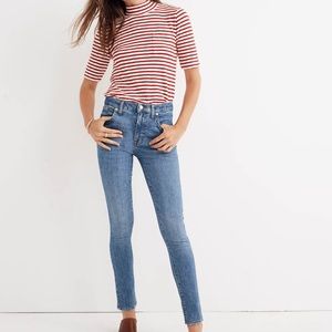 Madewell 9" Mid-Rise Skinny Jeans in Comfort Stretch: Eco Edition Size 32